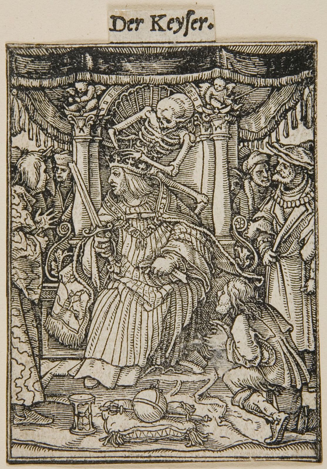 The Emperor, from the Dance of Death by Hans Holbein