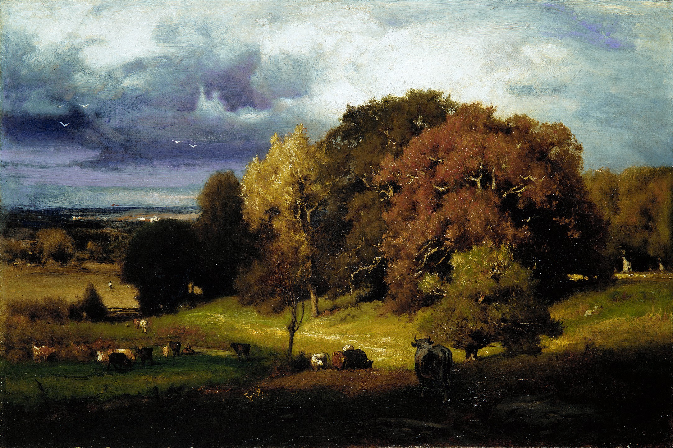 Autumn Oaks, by George Inness